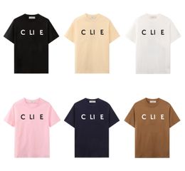 chemises pour hommes t-shirt femme chemise de créateur pour homme marque de luxe Ce T-shirts lettres imprimées coupe surdimensionnée col rond hauts tenue pour hommes haut femme t-shirt homme t-shirt