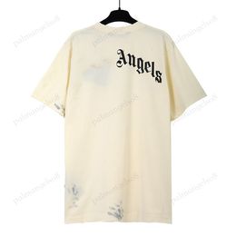 Camisas para hombres Camiseta Tamisa Plaam Angels Short Seelve Coconut Árbol Graffiti Grafic Grafic Tees Cotton Casual Luxury Hip Hop Streetwear de gran tamaño Z9HR
