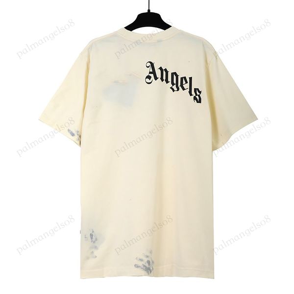 Chemises pour hommes T-shirt T-shirt Plam Designer Angels Short Seelve Coconut Tree Graffiti Summer Graphic Tees Cotton Casual Luxury Hip Hop Streetwear surdimensionné Z9HR