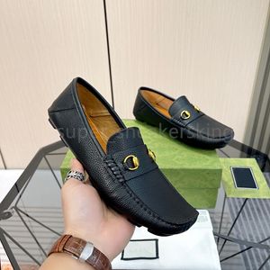 Mocassins de marque de luxe pour hommes, chaussures de styliste en cuir véritable, légères et respirantes, chaussures de conduite à enfiler