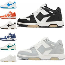 Herenschoenen Out Of Office Designer Sneakers Lage tops Wit Zwart Panda Grijs Donkerblauw Oranje UNC Luxe Plate-forme Tripler Mode Dames Koppels Trainers