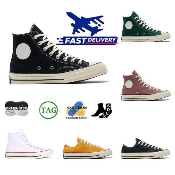 chaussures pour hommes Top qualité toile décontractée toutes les chaussures Sta des années 1970 étoiles blanches basses hautes 1970 Chuck Chucks plate-forme nommer conjointement hommes femmes chaussures des années 70 Sport Sneaker campus