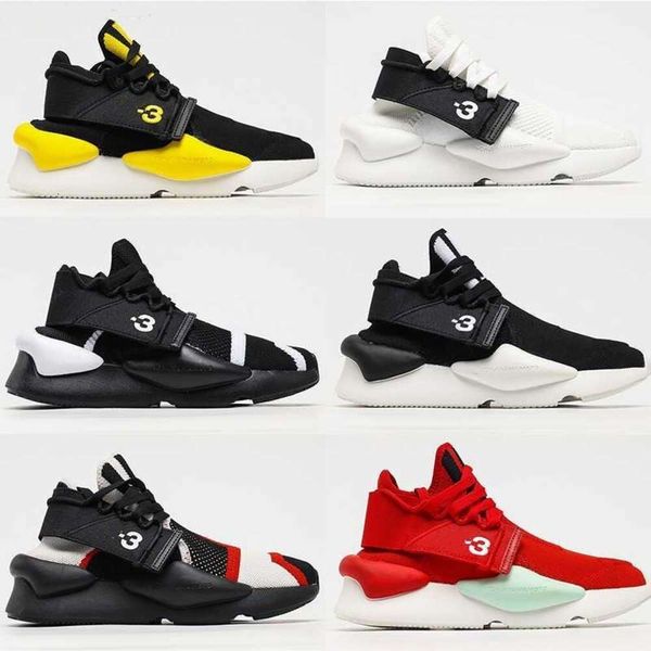 Chaussures masculines Y3 Kaiwa Designer Sneakers Kusari Fashion Femmes Blanc Blanc Rouge Jaune Jaune Trendy Lady Y-3 Trainers décontractés Taille 36-45