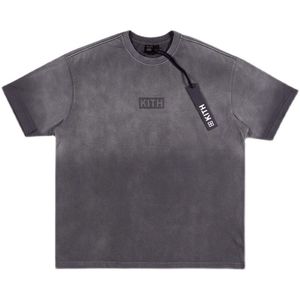 Ksubi Takewashed Box – t-shirt ample à manches courtes pour hommes et femmes, lavé en détresse, kith, à manches courtes, 645