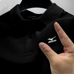 Mente à manches courtes Polo Business Imprimé Casual Shirt High Quality Fashionable Brand Summer 240411