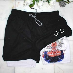 Heren Shorts 2023 Anime Running Mannen Fiess Gym Training In Sport Sneldrogende Workout Jogging Dubbeldeks Zomer T5CZ