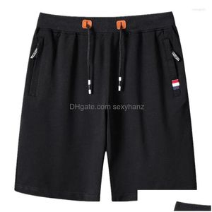 Heren shorts 2023 zomer mannen casual tren vaste kleur katoen draaien dstring mannelijke drop levering kleding kleding kleding dhasc