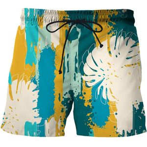 Heren shorts 2023 Swimwear Matching Art Painting Swimsuits Funny Summer 3d Printingmens Beach Swimming Board Short Men Clothing