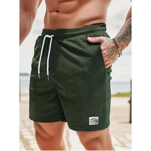 Shorts pour hommes 2024 Outdoor Casual for Men Color Color Slim-Fit Beach Quarter Pants Design