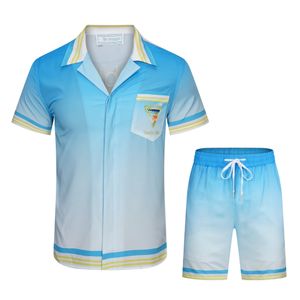 heren shorts en t-shirt set Casablanca heren set Mode vakantie paar afdrukken Designer T-shirt Casual Korte mouw DressShirt tt