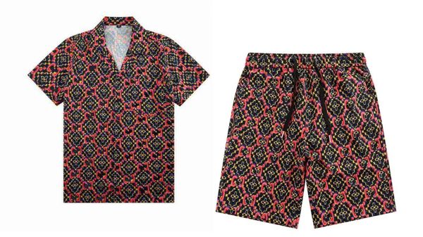 shorts pour hommes et t-shirt t-shirt pour hommes Fashion Holiday Couple Imprimer designer T-shirt Casual Short à manches