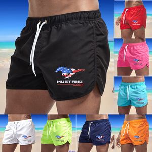 Shorts masculins plage rapides secs respirant surf à troncs courts pantalon de vêtements d'été Swimming Swimsuit Colorful Maillots de bain 230404