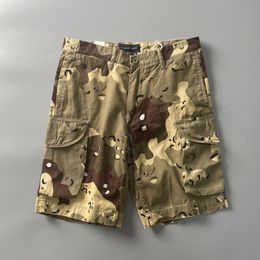 Short cargo pour hommes, pantalon camouflage, ample, droit, américain, décontracté