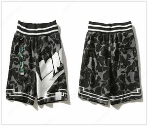 heren shorts designer shorts heren zwemshorts strandbroek om te zwemmen street hipster Hipster Letter print Mesh Shark camo Glow-in-the-dark sportshorts Fitness