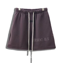 shorts pour hommes essentialshirts femmes shorts de designer lettre imprimé marron cordon de serrage bouton court survêtement décontracté respirant été hommes taille élastique poches obliques