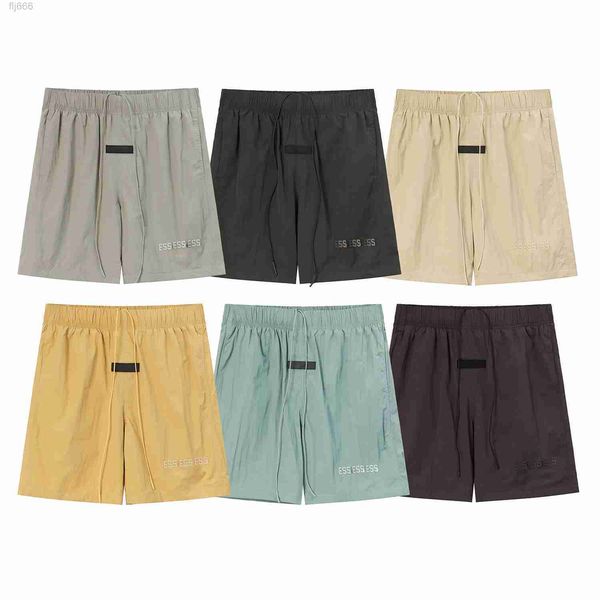 Hommes Shorts Essentials Shorts Hommes pour hommes Court Mens Designer Détendu Lettre Lâche Longueur Au Genou Ess Homme Été Mode Cordon p X3FK