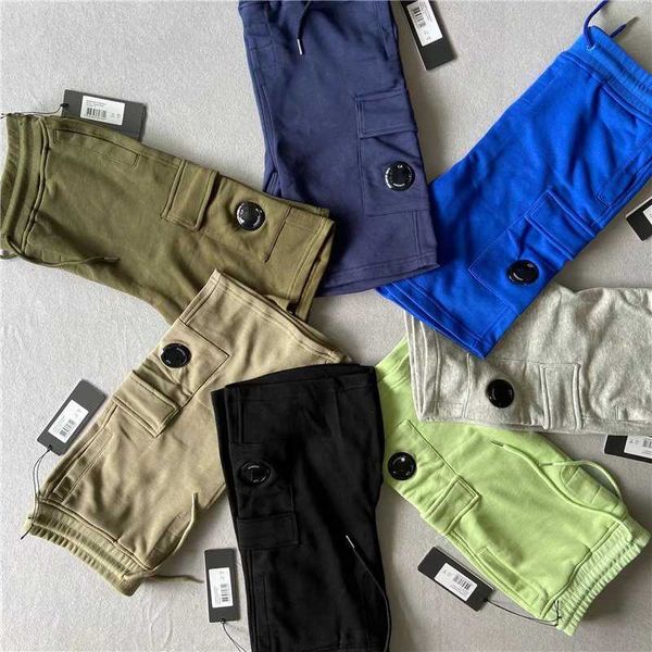 Shorts pour hommes Europe Designer One Lunes Lens Pocket Hommes Shorts Coton Coton Coton Removible Male Pantan Sweatshorts extérieurs Jogging de jogging Suit Panto