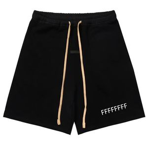 shorts pour hommes pour hommes shorts de survêtement de marque joggeurs ceinture élastique enveloppée cordon de serrage lourd poches de couture latérales pantalon en coton ample noir de jais pantalon unisexe