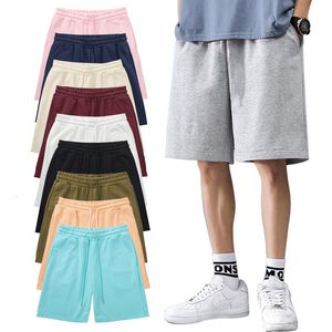 Heren Shorts Grijs Zweet Katoen voor mannen Oversize Gym Jogger Running Black Beachbroek Zomer Solid Plain Color Casual Loose 230519