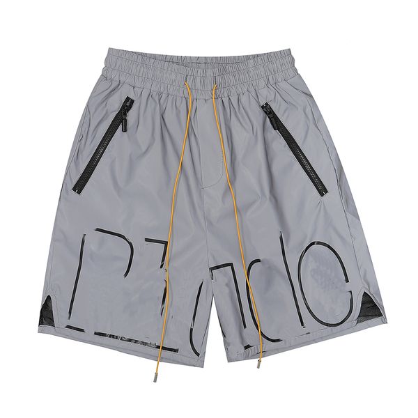 Shorts pour hommes Hip Hop Reflective Lettres Classic Sports Casual Sports Mesh pantalon Summer Beach Swimming Pantal