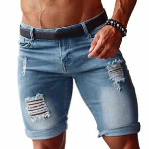 Heren Shorts Jeans Denim Shorts 2023 Zomer Nieuwe Jeans Shorts Voor Mannen Casual Street chic Slim Fit Casual Herenkleding Korte Jeans 47ch#