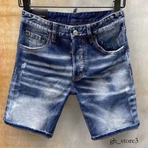 Shorts pour hommes jeans Designer Jean Short Fashion Casual Slim Ripped Paint Zipper Patch D Lettre broderie short denim pour hommes Street Punk Blue 296