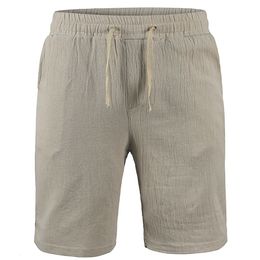 Shorts pour hommes KB coton lin pantalon homme été respirant couleur unie pantalon Fitness Streetwear S3XL 230519