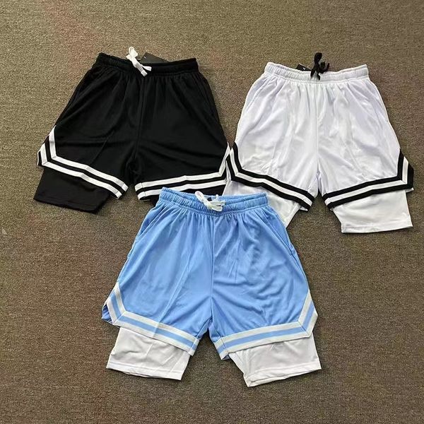 Shorts pour hommes hommes Slit Shorts Pantalon de basket-ball sportif Fitness Skinny Sweatpant Slim Us Rapide Dry Gym Dassewelles Sports Black Blanc Blue 230413