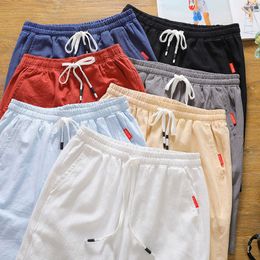Heren shorts Men Solid Harajuku Fashion Trend Basketball Zietbal Casual Fitness Hoge kwaliteit Loose Beach Drop 2305222222