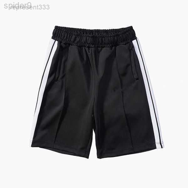 Palm angels shorts Hombres Verano Hombre Biker Run for Football Relajado Suelto Hasta la rodilla Carta Casual con bolsillo Streetwear Beach Stripe Brim Short N9ys 9837