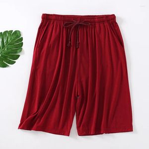 Shorts pour hommes modaux d'été mince quart de maison pantalon de couchage décontracté en liberté plage