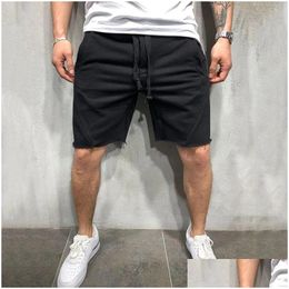 Herenshorts Pantalones Cortos Solidos Para Hombre De Playa Algodon Informales Deportivos Ropa Marca Verano 2021 Sa932 Drop Delivery Ap Ot1Gw