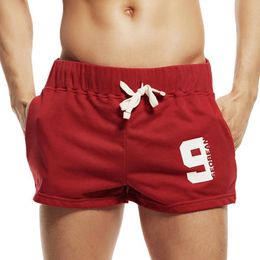 Heren shorts seobean mannen casual katoen ademende fitness jogger sport kleding bodems zomer thuis lounge gym 230522