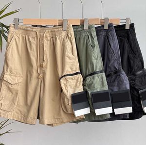 Shorts pour hommes Stones Island Designers Cargo Pants Badge Patches Pantalons de survêtement d'été Pantalon de sport 2023SS Big Pocket Salopette Pantalon Motion Current 165ess