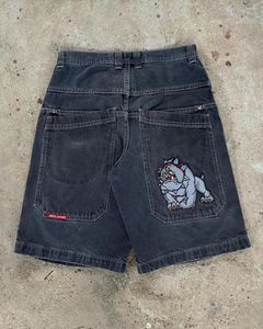 Heren Shorts Streetwear JNCO Y2K Haruku Hip Hop Cartoon Grafische Print Gothic Baggy Denim Gym Womens Basketbal YXK1