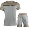 shorts pour hommes Tee-shirt en coton d'été et survêtement courtes Logo imprimé épissage de pantalons de sport décontractés multicolors pantalons de mode de loisirs en vrac et t-shirts NK01