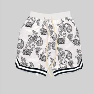 Heren shorts Summer Haruku Men Bandana Patroon Fashion Hip Hop Brot Short Pant Bottoms Elastic Wais Man Casual Pants B4