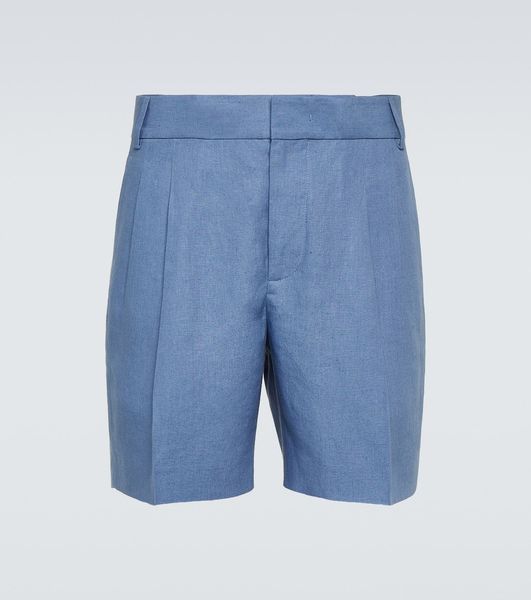 Shorts pour hommes Summer italien Design décontracté pantalon court loro piana en lin bleu short plage