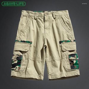 Heren shorts Summer Men Wash Cargo Multi-Pocket Casual Straight Male Sport Short Pant Military Tactical Comfortable Broek
