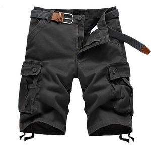 Hommes Shorts D'été Multi Poche Militaire Cargo Mode Mâle Coton Kaki Tactique Pantalon Court Streetwear 230605