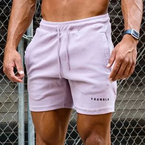 Shorts pour hommes ya gymnase d'été culturisme sport fitness running running entraîne cotton streetwear mode occasionnel 240415