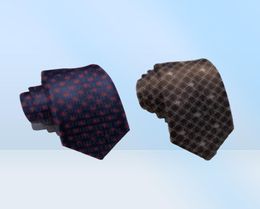 Mens Silk Neck Tie Business Style Luxury Ties Jacquard Weave NecTie Formele gelegenheid Designer NecTies met Box4160191