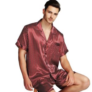 Heren Silk Pyjamas Pyjama Sets Pyjama Sets Casual Clothing Sets S M L XL 2XL 3XL 4XL Short Sleeved 240508