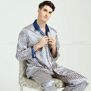 Mens Silk Satin Pyjama Set Pyjama Pyjama Set Nachtkleding Loungewear M, L, XL, XXL, 3XL 201111