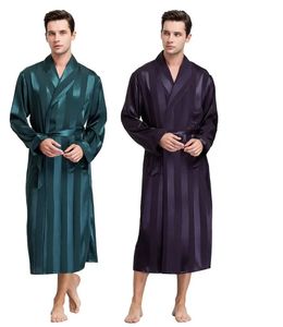 Pyjamas en Satin de soie pour hommes vêtements de nuit Robe Robes peignoir chemise de nuit S ~ 3XL _ _ pour cadeaux de noël 240108