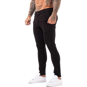 Pantalon chino skinny pour homme Pantalon chino super stretch Slim Fit Pantalon noir Skinny Mens taille haute DROPSHIPPING zm393