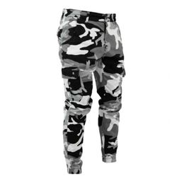 Jeans skinny masculin crayon de haute qualité hommes décontractés camouflage pantalon militaire confortable pantalon cargo jeans camo jeans hip hop jogg x0625921837