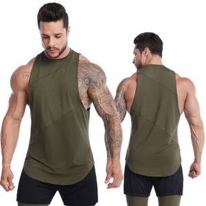 Chemise sans manches pour hommes, débardeur de Fitness, gilet d'entraînement, en coton, vêtements de gymnastique, 20m125