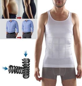 Camisa de corsé adelgazante para hombre, moldeador de abdomen y cuerpo, faja corporal grasa para el vientre, ropa interior de diseño Invisible, Vest6673486