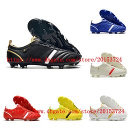 Chaussures de football pour hommes ADIPURE FG crampons Bottes de football pour hommes Baskets en cuir Sports